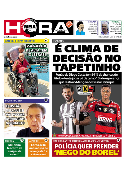 Meia Hora - Edição de 02 de setembro de 2023