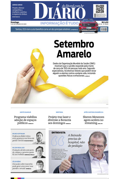 Diário do Litoral – Edição de 03 de Setembro de 2023