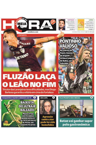 Meia Hora - Edição de 04 de setembro de 2023