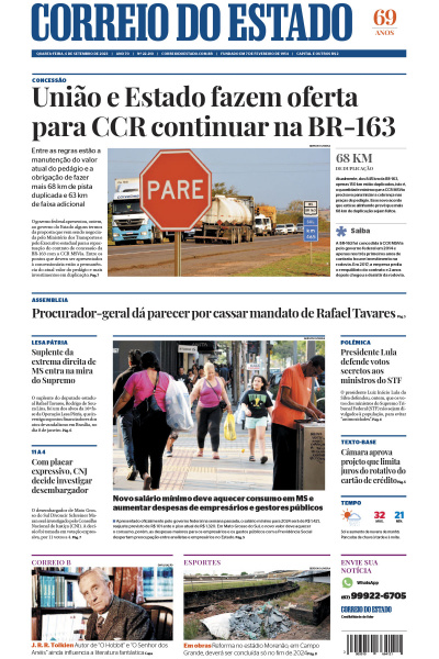 Correio do Estado - Edição de 06 de Setembro de 2023