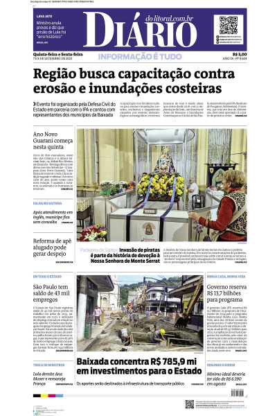 Diário do Litoral – Edição de 07 e 08 de Setembro de 2023