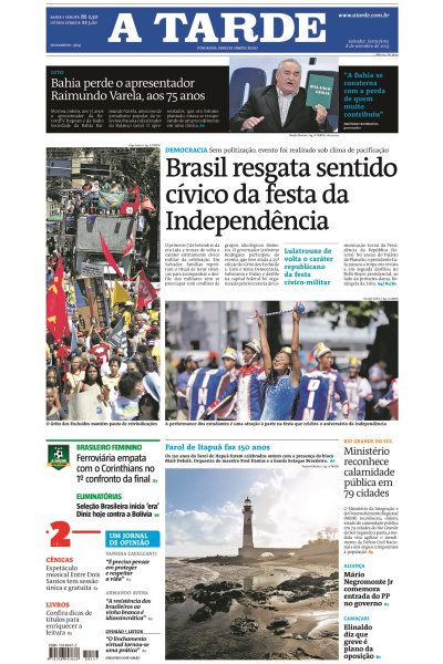 A TARDE - Edição de 08 de setembro de 2023