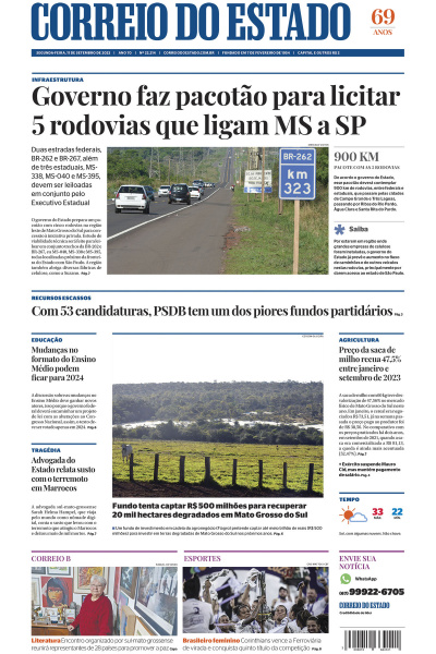 Correio do Estado - Edição de 11 de Setembro de 2023