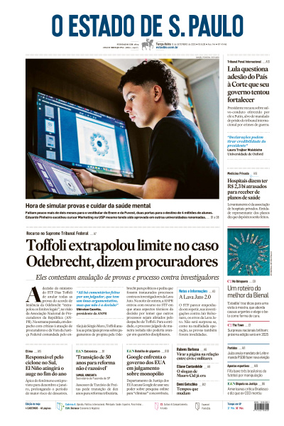 Estadão - Edição de 12 de Setembro de 2023