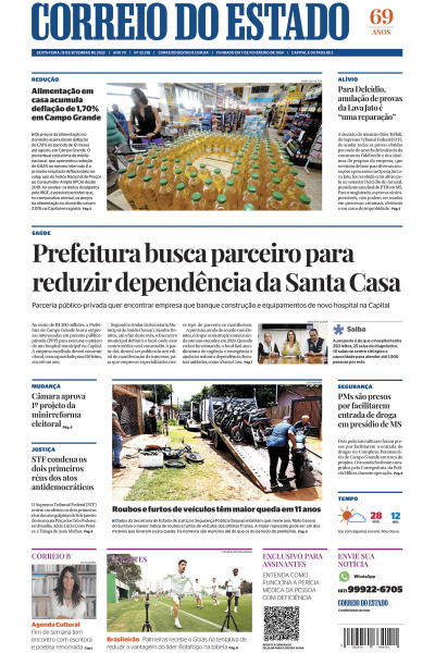 Correio do Estado - Edição de 15 de Setembro de 2023