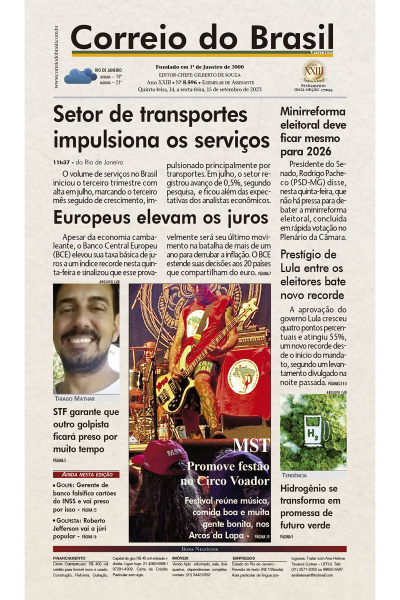 Correio do Brasil – Edição de 14 a 15 de Setembro de 2023