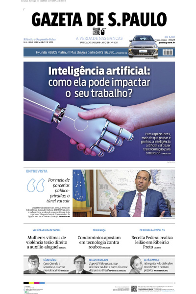 Gazeta de S. Paulo – Edição de 16 a 18 de Setembro de 2023