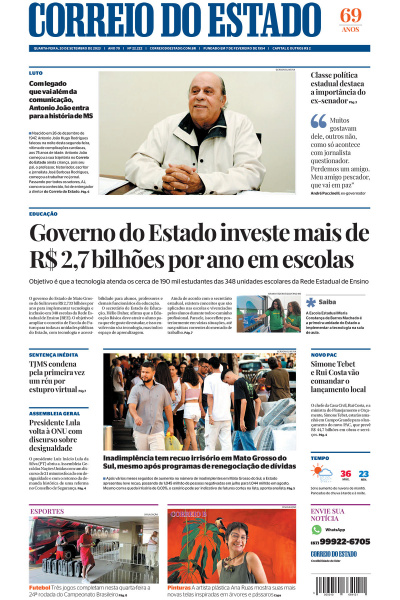 Correio do Estado - Edição de 20 de Setembro de 2023