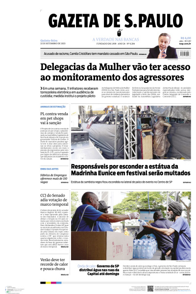 Gazeta de S. Paulo - Edição de 21 de Setembro de 2023