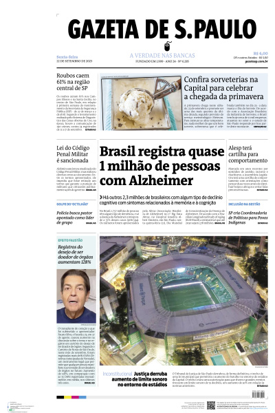 Gazeta de S. Paulo - Edição de 22 de Setembro de 2023