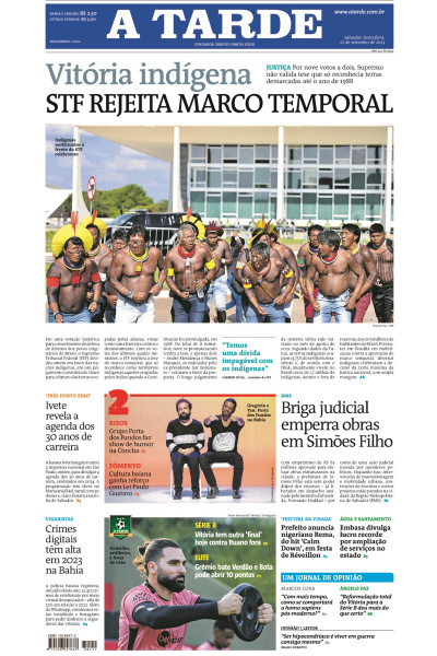 A TARDE - Edição de 22 de setembro de 2023