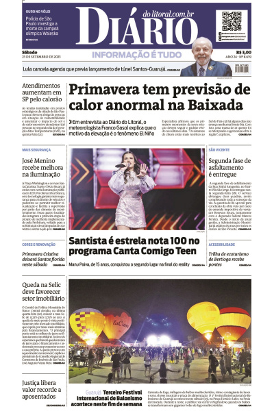 Diário do Litoral – Edição de 23 de Setembro de 2023