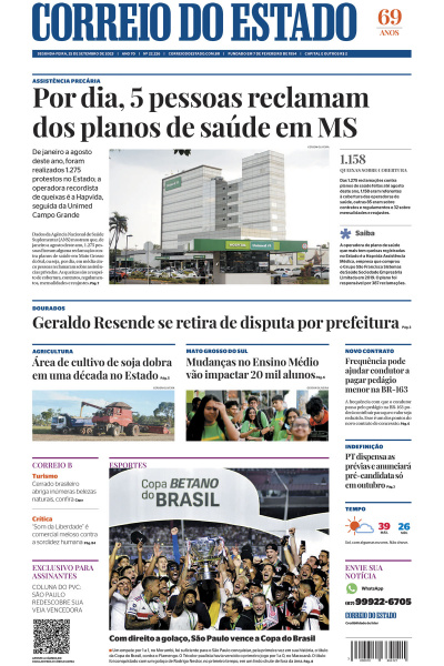 Correio do Estado - Edição de 25 de Setembro de 2023
