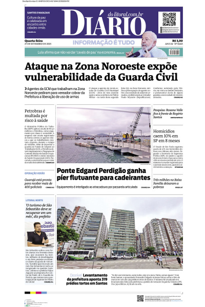 Diário do Litoral – Edição de 27 de Setembro de 2023