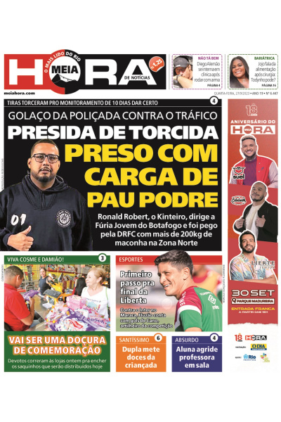 Meia Hora - Edição de 27 de setembro de 2023