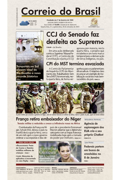 Correio do Brasil – Edição de 27 a 28 de Setembro de 2023
