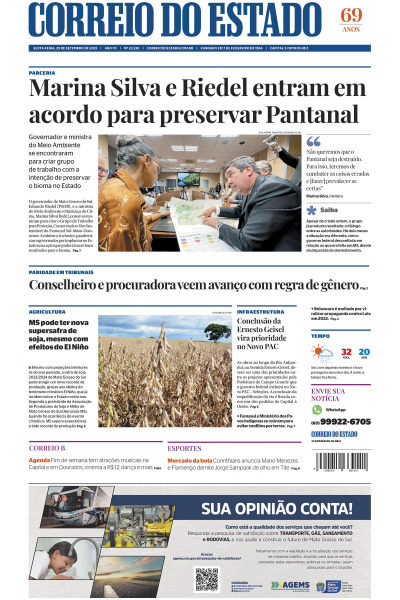 Correio do Estado - Edição de 29 de Setembro de 2023