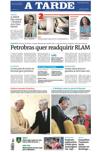 A TARDE - Edição de 29 de setembro de 2023