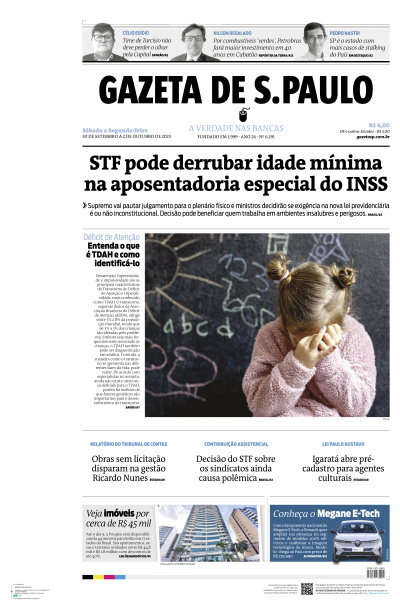 Gazeta de S. Paulo - Edição de 02 de Outubro de 2023
