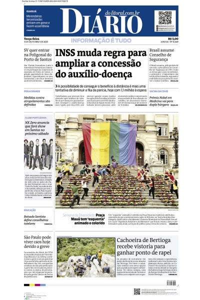 Diário do Litoral – Edição de 03 de Outubro de 2023