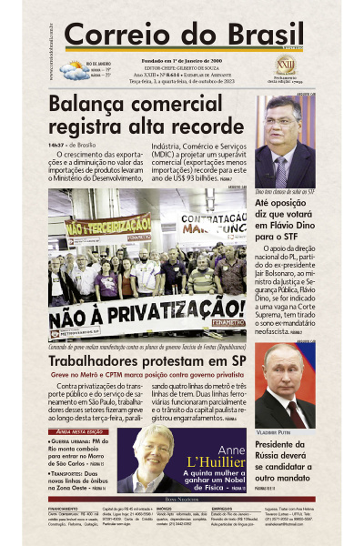 Correio do Brasil – Edição de 03 a 04 de Outubro de 2023