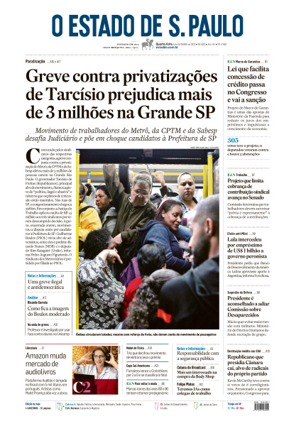 Estadão - Edição de 04 de Outubro de 2023