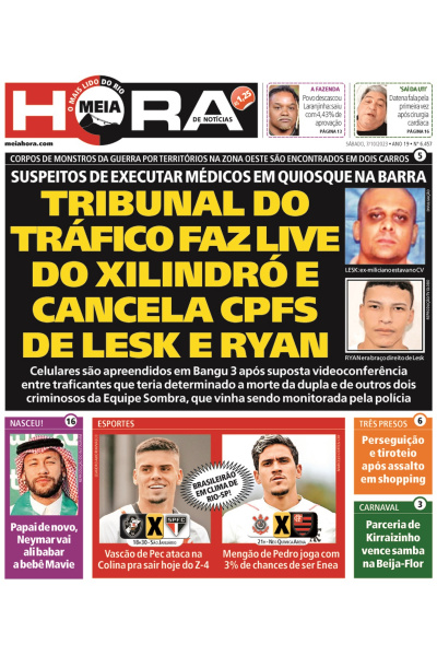 Meia Hora - Edição de 07 de outubro de 2023