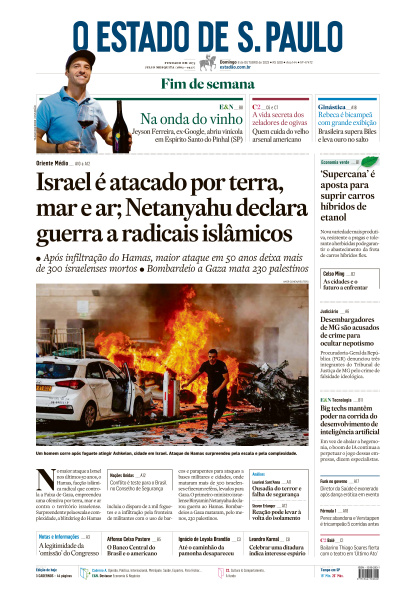 Estadão - Edição de 08 de Outubro de 2023