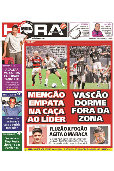 Meia Hora - Edição de 08 de outubro de 2023