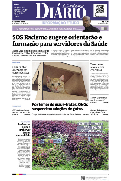 Diário do Litoral – Edição de 09 de Outubro de 2023