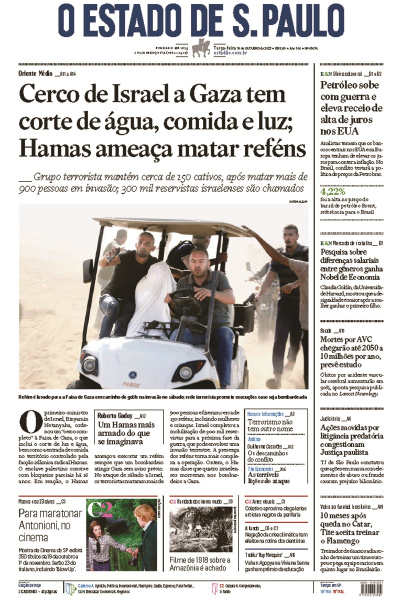 Estadão - Edição de 10 de outubro de 2023