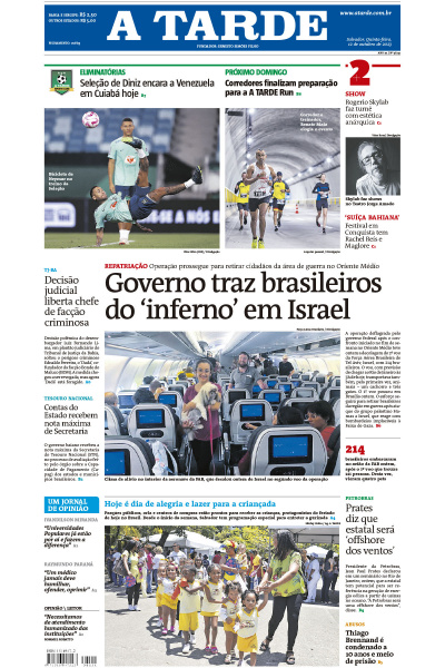 A TARDE - Edição de 12 de outubro de 2023