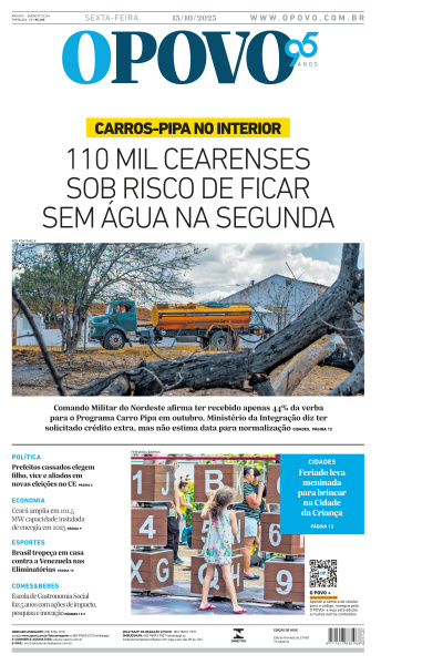 O POVO - Edição de 13 de Outubro de 2023