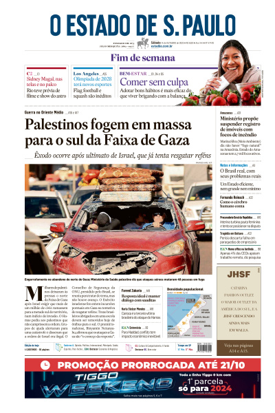 Estadão - Edição de 14 de Outubro de 2023