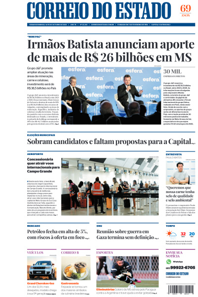 Correio do Estado - Edição de 14 de Outubro de 2023