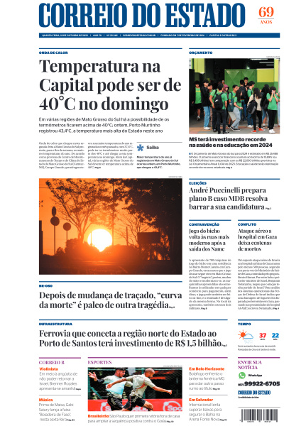 Correio do Estado - Edição de 18 de Outubro de 2023