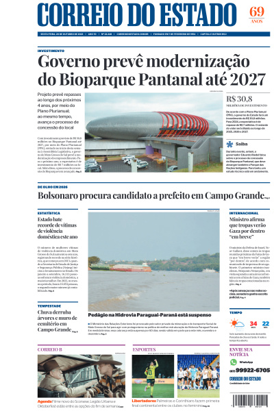 Correio do Estado - Edição de 20 de Outubro de 2023