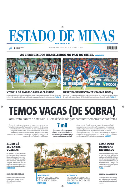 Estado de Minas - Edição de 20 de Outubro de 2023