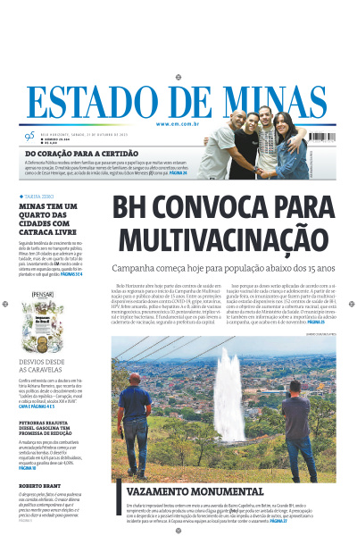 Estado de Minas - Edição de 21 de Outubro de 2023