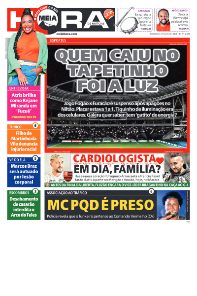 MEIA HORA - Edição de 22 de Outubro de 2023