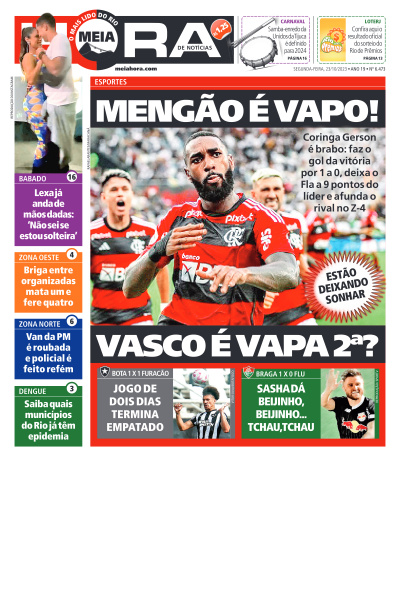 MEIA HORA - Edição de 23 de Outubro de 2023