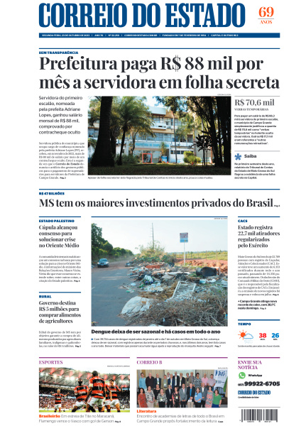 Correio do Estado - Edição de 23 de Outubro de 2023