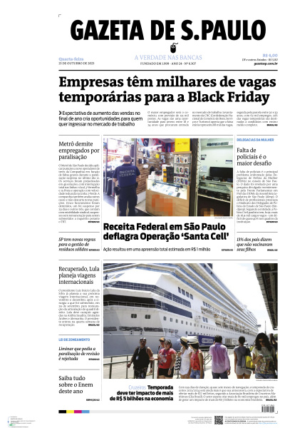 Gazeta de S. Paulo - Edição de 25 de Outubro de 2023