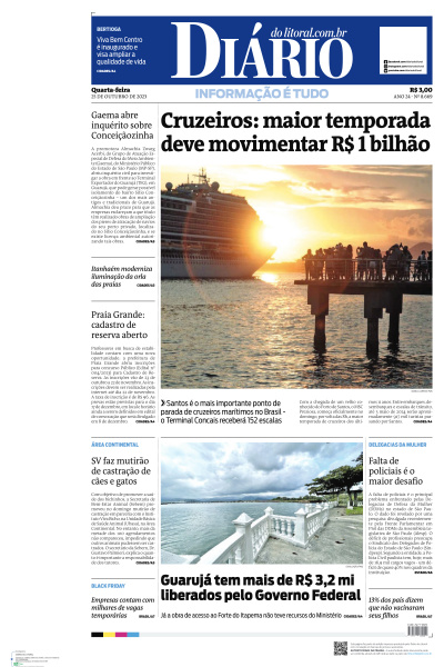 Diário do Litoral - Edição de 25 de Outubro de 2023