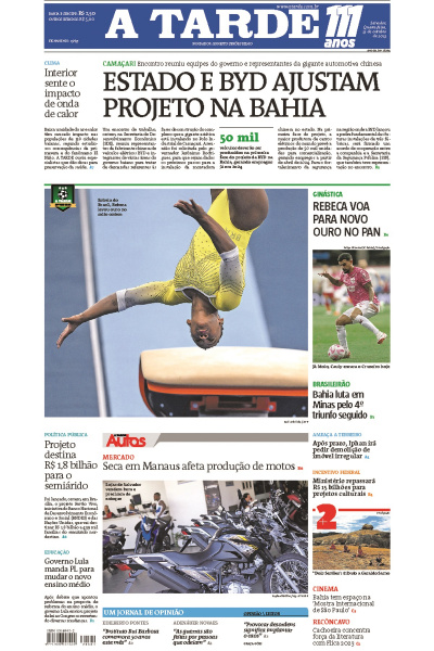 A TARDE - Edição de 25 de outubro de 2023