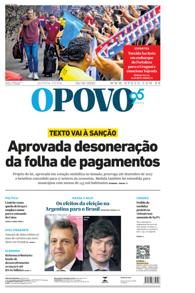 O POVO - Edição de 26 de Outubro de 2023