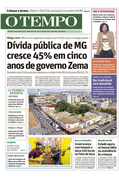 O TEMPO - Edição de 27 de outubro de 2023