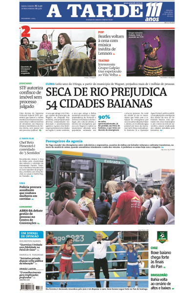 A TARDE - Edição de 27 de outubro de 2023