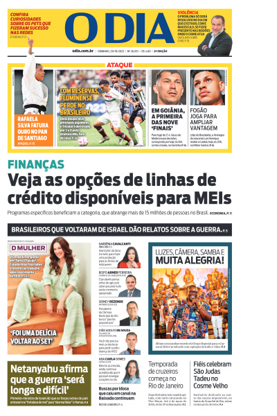 O DIA - Edição de 29 de Outubro de 2023