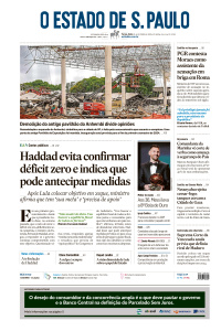 Estadão - Edição de 31 de Outubro de 2023